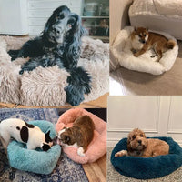 FurHaven Deluxe Dog Lounger | Lang pluche, wasbaar bed voor honden en katten