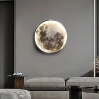 Decoratieve LED wandlamp in de vorm van een maan