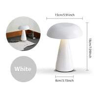 LumoShroom Tafellamp | Retro Paddenstoel-Design | LED & Dimbaar | Oplaadbaar