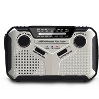 Skanto | Nødradio met sveiv en solcelle – Draagbare dynamoradio met powerbank en LED-zaklamp