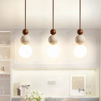 Elegante Gloed Crème Steen Bedlamp Hanglamp