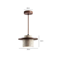Moderne Hanglamp van Steen en Hout