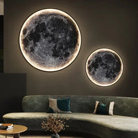 Decoratieve LED wandlamp in de vorm van een maan