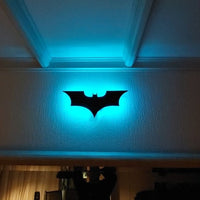 Batman LED Wandlamp met Draadloze Afstandsbediening en Kleurverandering