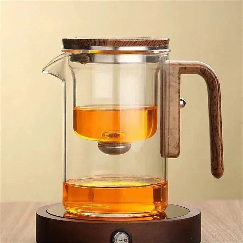 TeaFlow – Elegante Theepot met Eenvoudige Magnetische Watercontrole