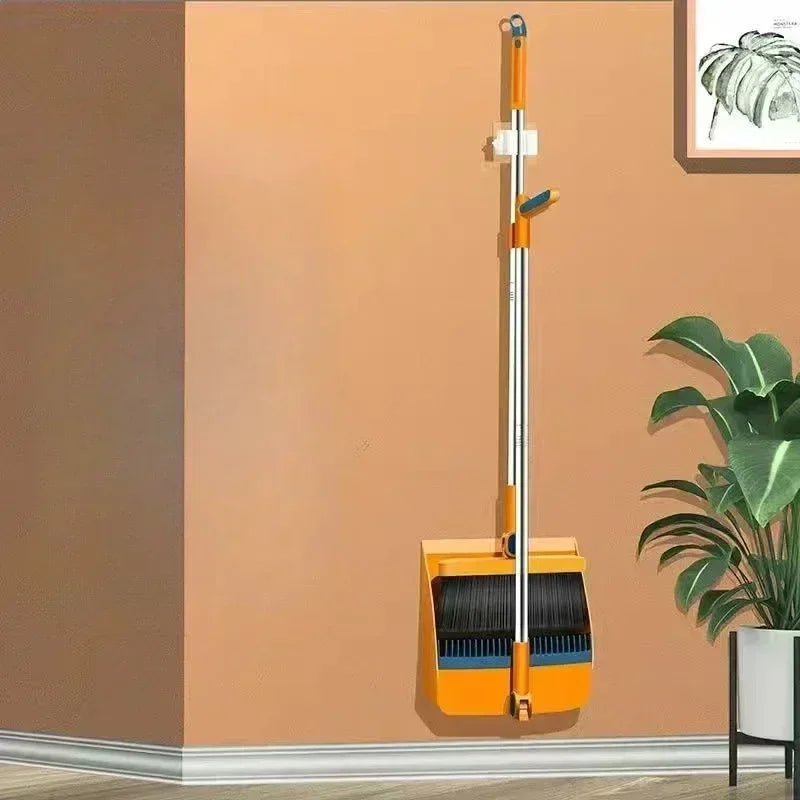 Skanto | Compacte Veegborstel- en Veegpan Set met Harenverwijdering en Opvouwbare Pan