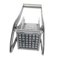 GourmetSlice Elite Potato Cutter | Versatile stainless steel slicer for perfect French fries, crispy potato chips, and efficient meat chopping in your kitchen.