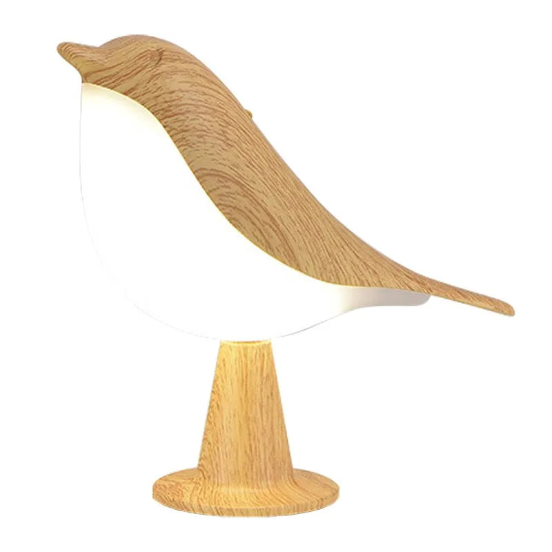 LuxeGlow Elegante Bureau Vogel Lamp | Oplaadbare nachtlamp met dimmer voor 3 kleurtemperaturen en touchsensor voor een serene slaapkamer sfeer