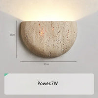 Ballone Travertine Wandlamp