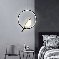 Luxe Hanglamp met Gouden Vogel