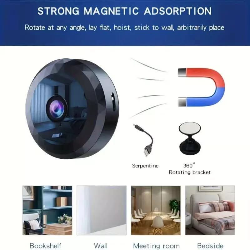 Magnetische Mini WiFi Camera 1080P HD voor Discrete Bewaking