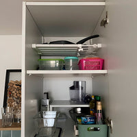 Telescooprek Inlegplank | Uittrekbaar Rek en Kast Organizer zonder boren | KastHeld