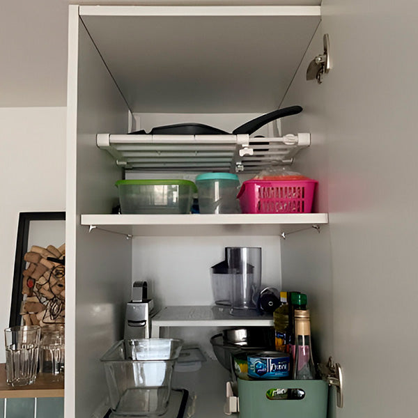 Telescooprek Inlegplank | Uittrekbaar Rek en Kast Organizer zonder boren | KastHeld