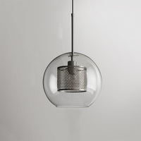 Hessa Hedendaagse Gouden Hanglamp, Glas, Globe/Cilindrisch