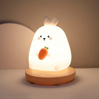 Dier-LED-nachtlamp | Schattig siliciumontwerp | Ingebouwde LED