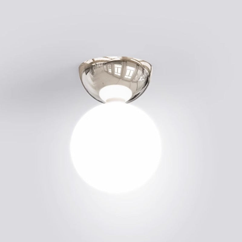 Valentina Moderne Plafondlamp Met Flush Montage Metaal Glas Slaapkamer