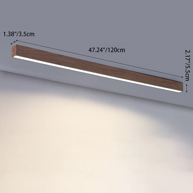 LumiGrain LED-Plafondlamp in Houtlook