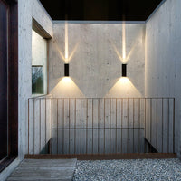Moderne waterdichte rechthoekige LED-wandlamp voor buiten
