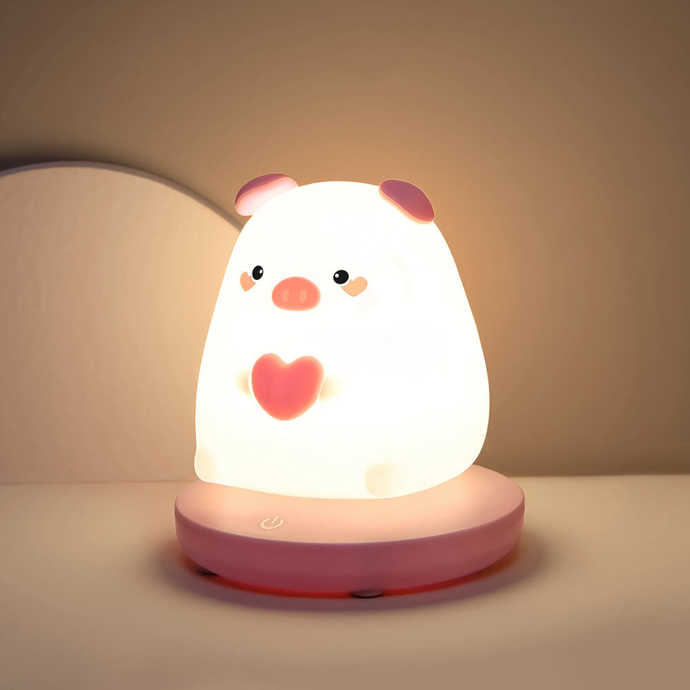 Dier-LED-nachtlamp | Schattig siliciumontwerp | Ingebouwde LED