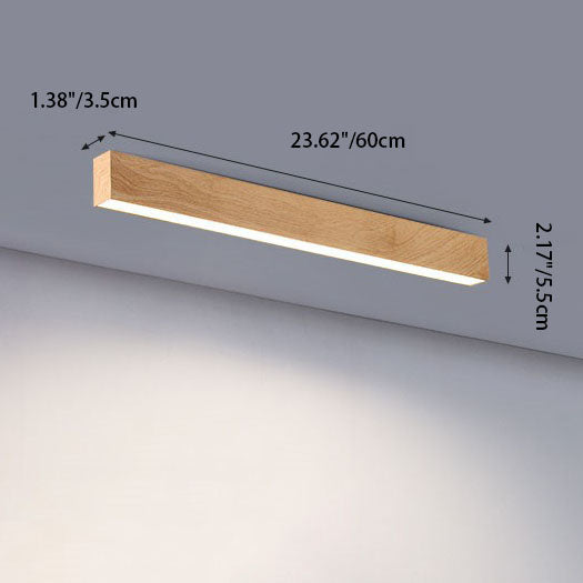 LumiGrain LED-Plafondlamp in Houtlook