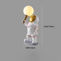 Brehn | CosmoBuddy Astronaut Wandlamp | Creatief Ontwerp | Hars & ABS | LED Slaapkamerlicht