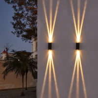 Moderne waterdichte rechthoekige LED-wandlamp voor buiten