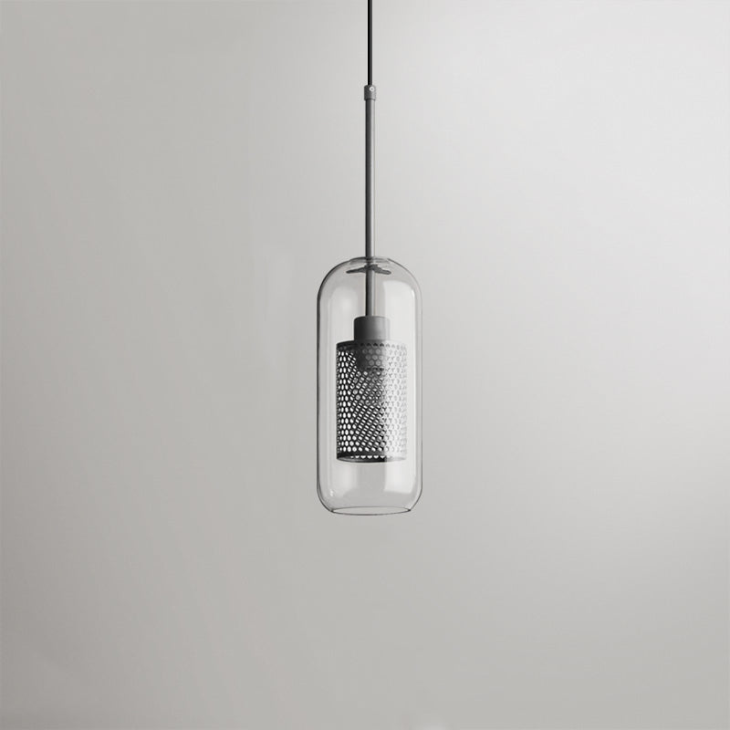 Hessa Hedendaagse Gouden Hanglamp, Glas, Globe/Cilindrisch
