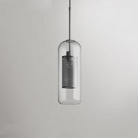 Hessa Hedendaagse Gouden Hanglamp, Glas, Globe/Cilindrisch