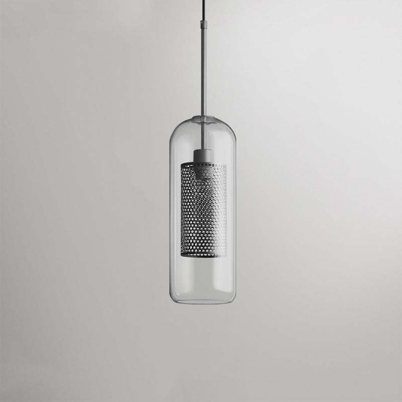 Hessa Hedendaagse Gouden Hanglamp, Glas, Globe/Cilindrisch