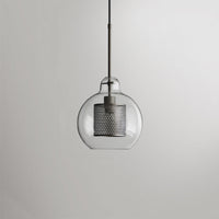 Hessa Hedendaagse Gouden Hanglamp, Glas, Globe/Cilindrisch
