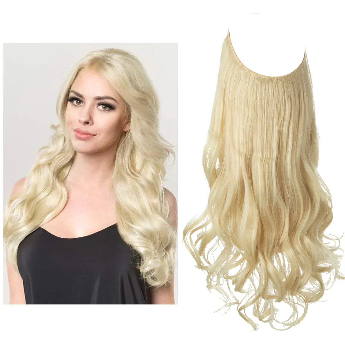 SecretHair | Echte Haar Extensions | Natuurlijke Golf-Volume | Blond