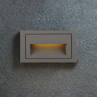 Ray Moderne Metalen Vierkante Buiten Deck/Stap Lamp, Zwart