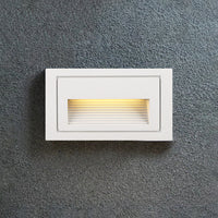 Ray Moderne Metalen Vierkante Buiten Deck/Stap Lamp, Zwart