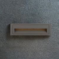 Ray Moderne Metalen Vierkante Buiten Deck/Stap Lamp, Zwart
