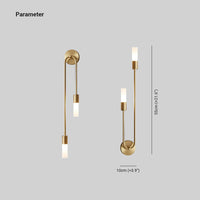 Moderne Wandlamp Rime met 2 Lichten voor Bed- of Slaapkamer