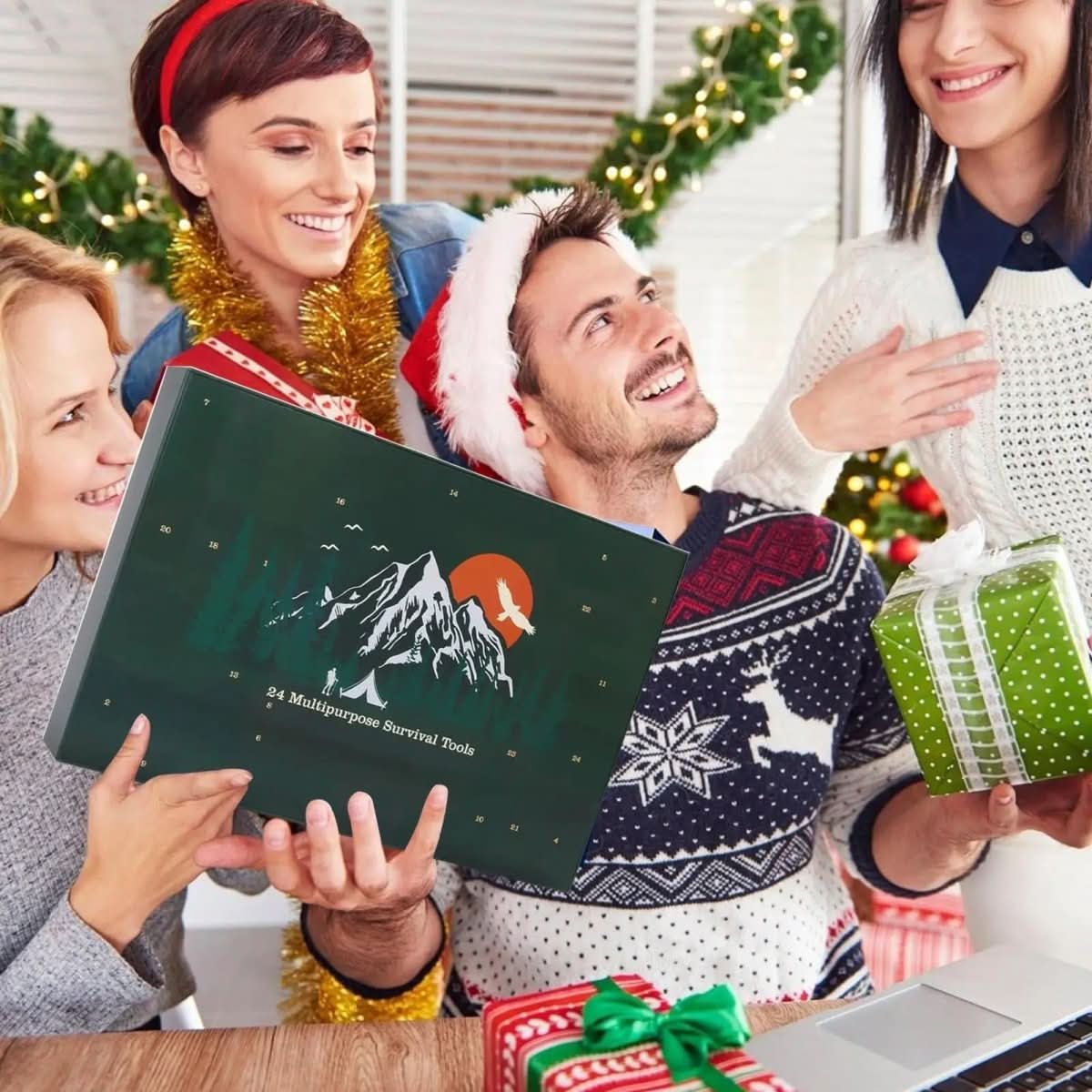 TRAILBOX Adventskalender 2025 – 24 Outdoor-Gereedschappen voor Mannen