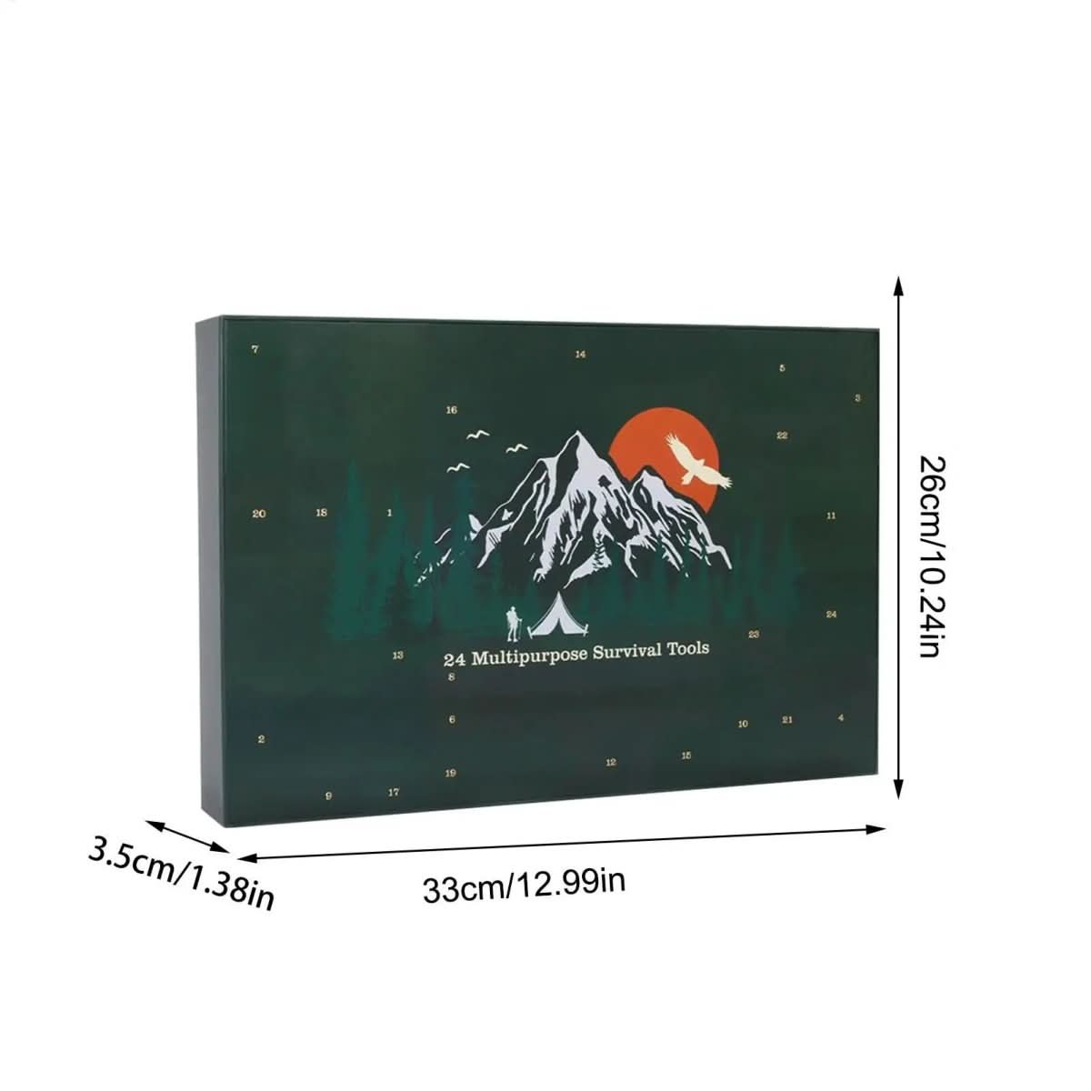 TRAILBOX Adventskalender 2025 – 24 Outdoor-Gereedschappen voor Mannen