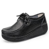 LuxeStride Echte Leren Loafers | Elegant ontworpen platte platform mocassins voor ultiem comfort en stijl