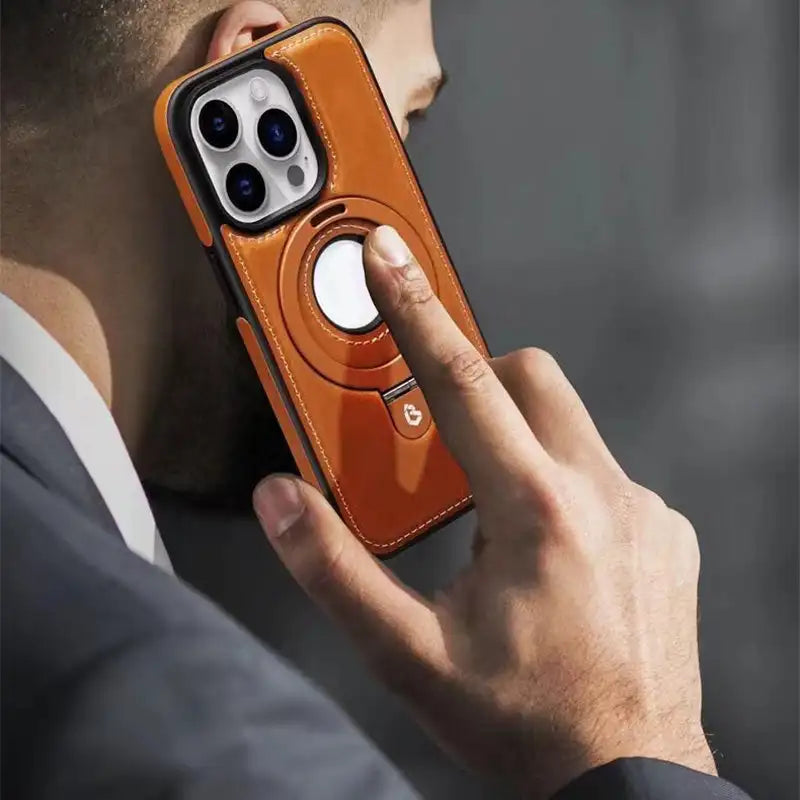 Magnetische iPhone-hoes met onzichtbare ringstandaard