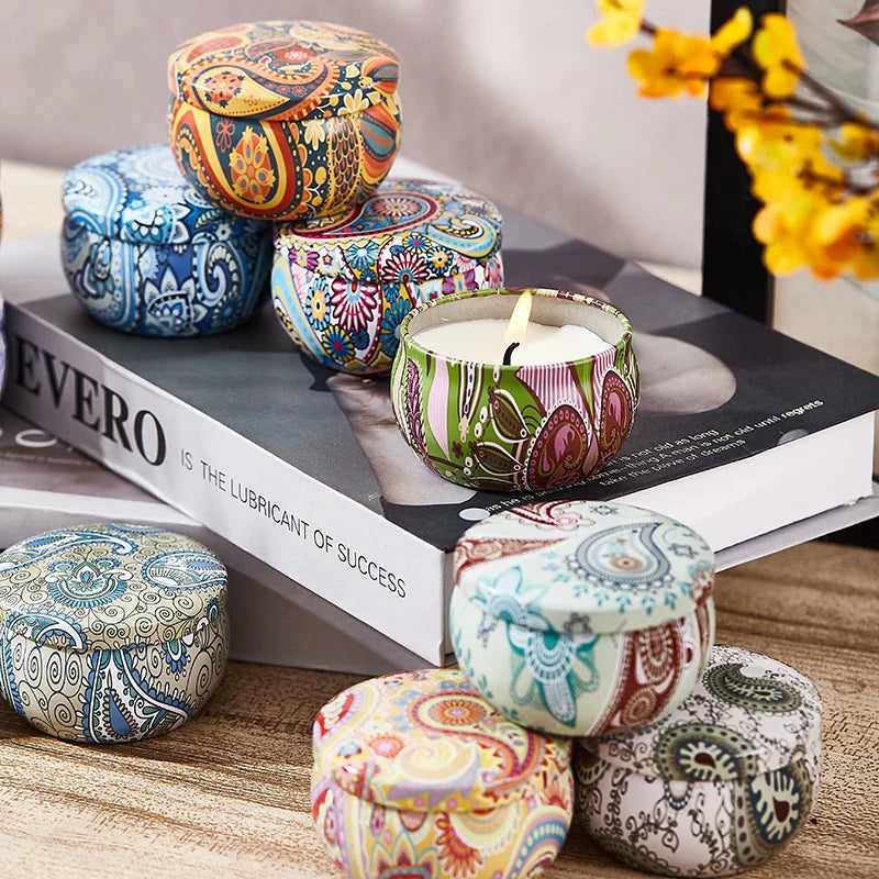 Florivis – 12-Delige Sojawas Geurkaarsen Set voor Aromatherapie & Cadeau