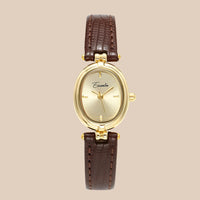 Sienna - Elegante Quartz Horloge met Gouden Wijzerplaat