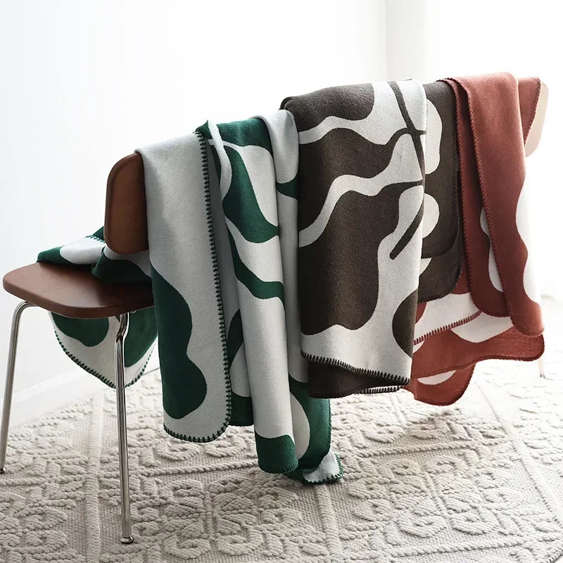 NordLuxe | Jacquard Woondeken | Imitatie Kasjmier | Zacht & Warm | Sofa-deken & Beddeken in Noordse Stijl