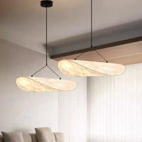 Japandi design hanglamp in de vorm van een verlengd paneel – moderne elegantie