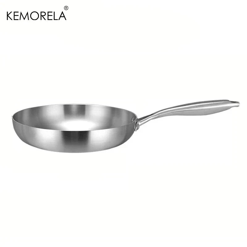 Skanto | Professionele Kookpan - 304 RVS, 2MM dik 5-laags Stalen pan & Kookpan