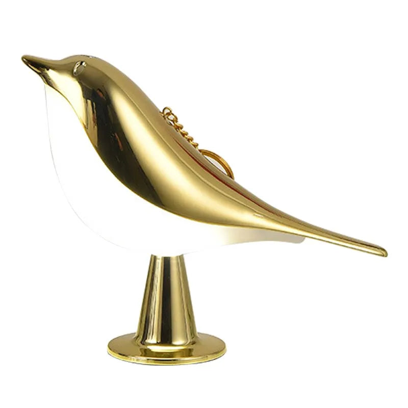 LuxeGlow Elegante Bureau Vogel Lamp | Oplaadbare nachtlamp met dimmer voor 3 kleurtemperaturen en touchsensor voor een serene slaapkamer sfeer