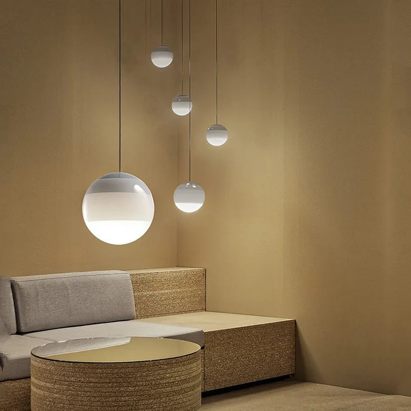 NordicLuxe Gradient Glazen Koepel Hanglamp | Elegante LED hanglamp voor restaurants, koffiehuizen en kinderkamers met een verbluffend kleurverloopontwerp