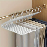 Clothoria | Open Hanger voor Broeken | Ruimtebesparend & Stabiel | Metaal met Anti-Roest Coating