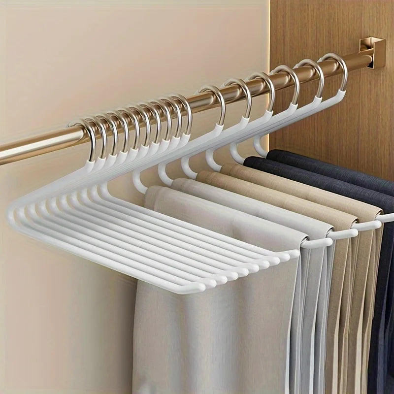 Clothoria | Open Hanger voor Broeken | Ruimtebesparend & Stabiel | Metaal met Anti-Roest Coating