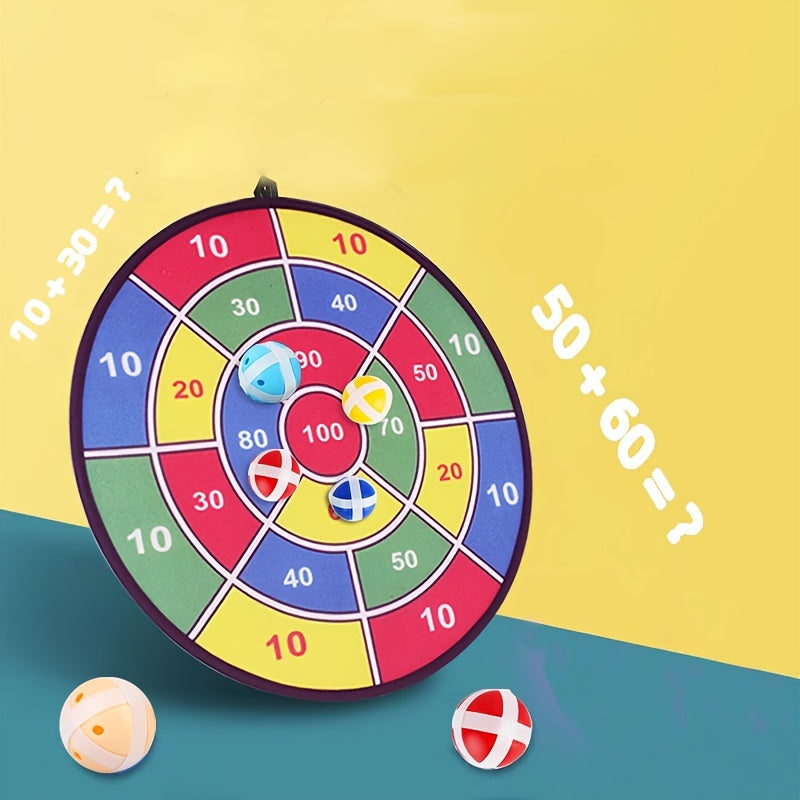SkillDarts - Groot dubbel dartbord voor kinderen met plakkende ballen en schietspellen