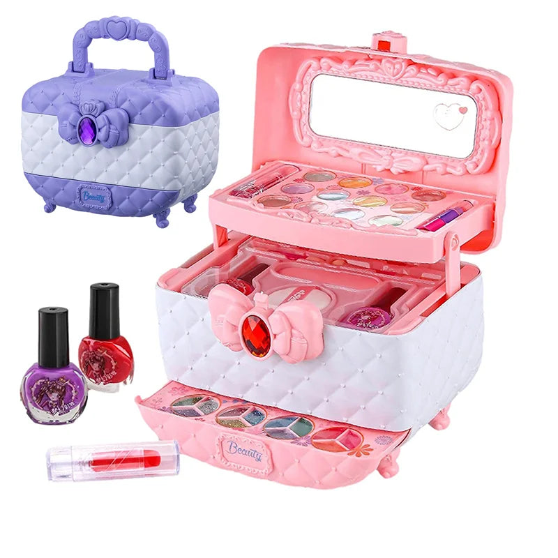 PrincessAura Luxe Make-up Speelset | Veilige, niet-giftige cosmetica voor fantasierijk spel en creatieve expressie bij jonge meisjes